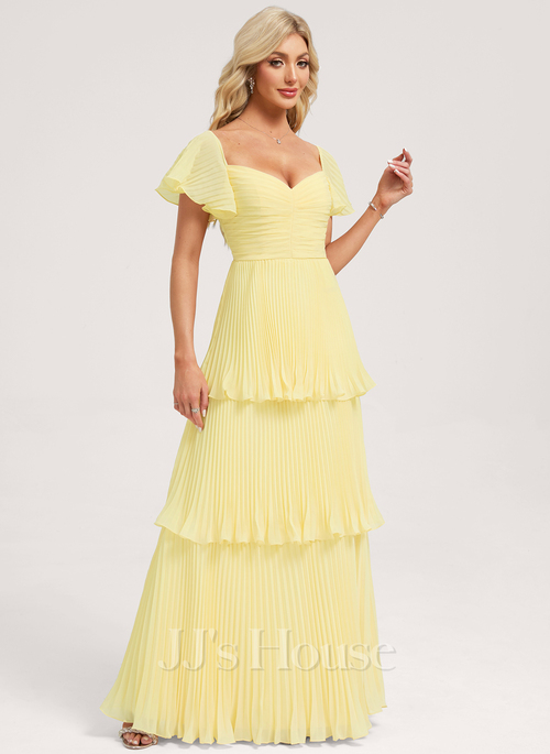 JJ's House Manola A-line Pleated Chiffon Bridesmaid Dress - Product Video
