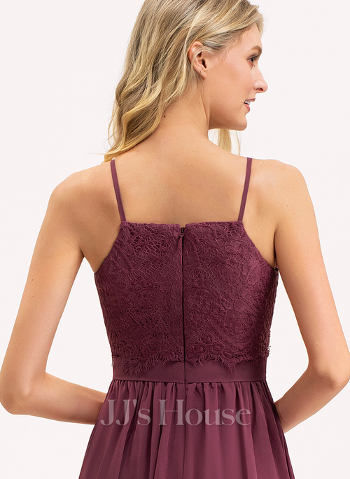 Bethany A-line Square Lace Bridesmaid Dress | JJ's House
