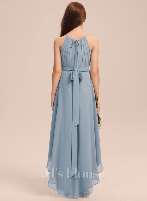 ice blue junior bridesmaid dresses Ivory Floral Lace Heart Cutout Flower Girl Dress Communion Baptism Junior Bridesmaid Dress 172T(5) Aqua Blue / 2 main image 1