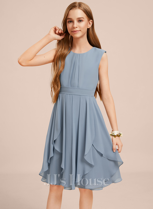 Esperanza A-line Chiffon Junior Bridesmaid Dress | JJ's House