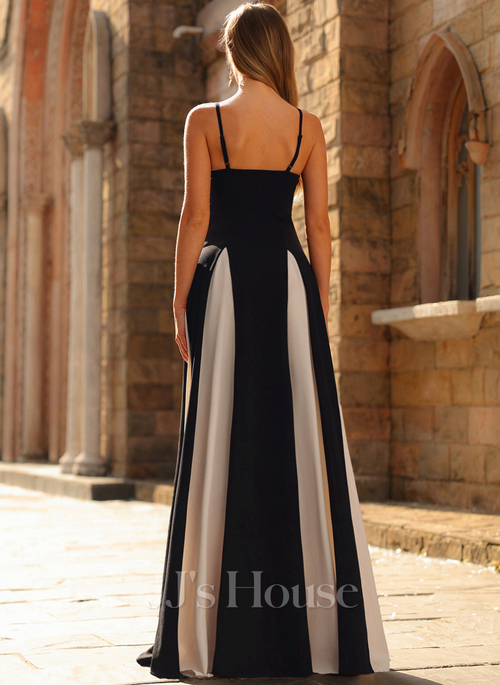 Deziya Sweetheart Spaghetti Straps Stretch Crepe Prom Dress | JJ's House