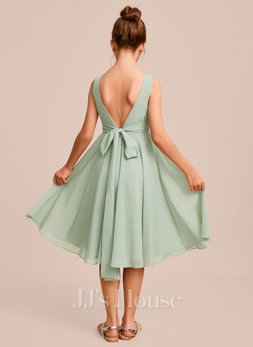 Nolwenn A-line Chiffon Junior Bridesmaid Dress | JJ's House