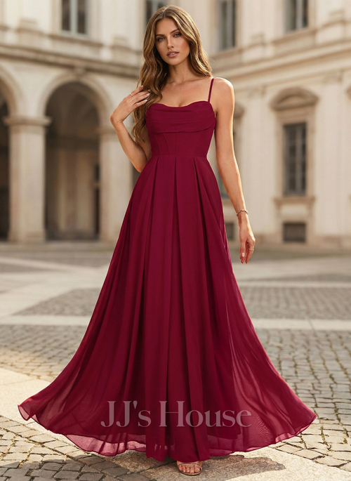 open lace back dress Milaidi Elegant Chiffon Prom Dresses Crew Neck Long Sleeves Party Dress  Pleated A-Line Evening Gown Aqua US Custom at Amazon Women's Clothing store main image 0