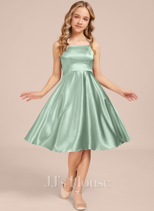 Emina A-line Stretch Satin Junior Bridesmaid Dress | JJ's House Emina A-line Stretch Satin Junior Bridesmaid Dress | JJ's House