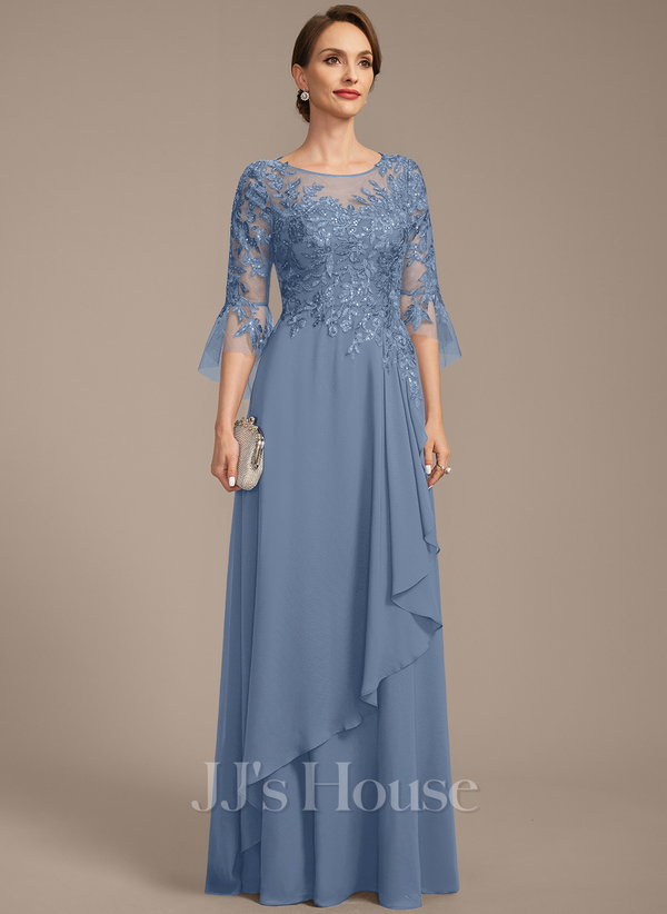 Dusty Blue Gown for Mother of the Bride