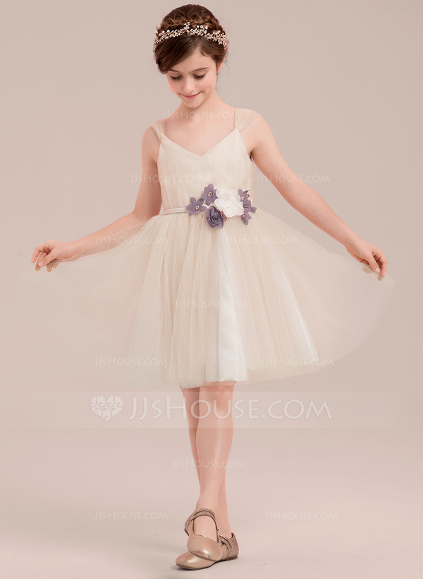 Jill Floral Girl Princess Dress Knee Length Toddler 1st Birthday J410 main image 0