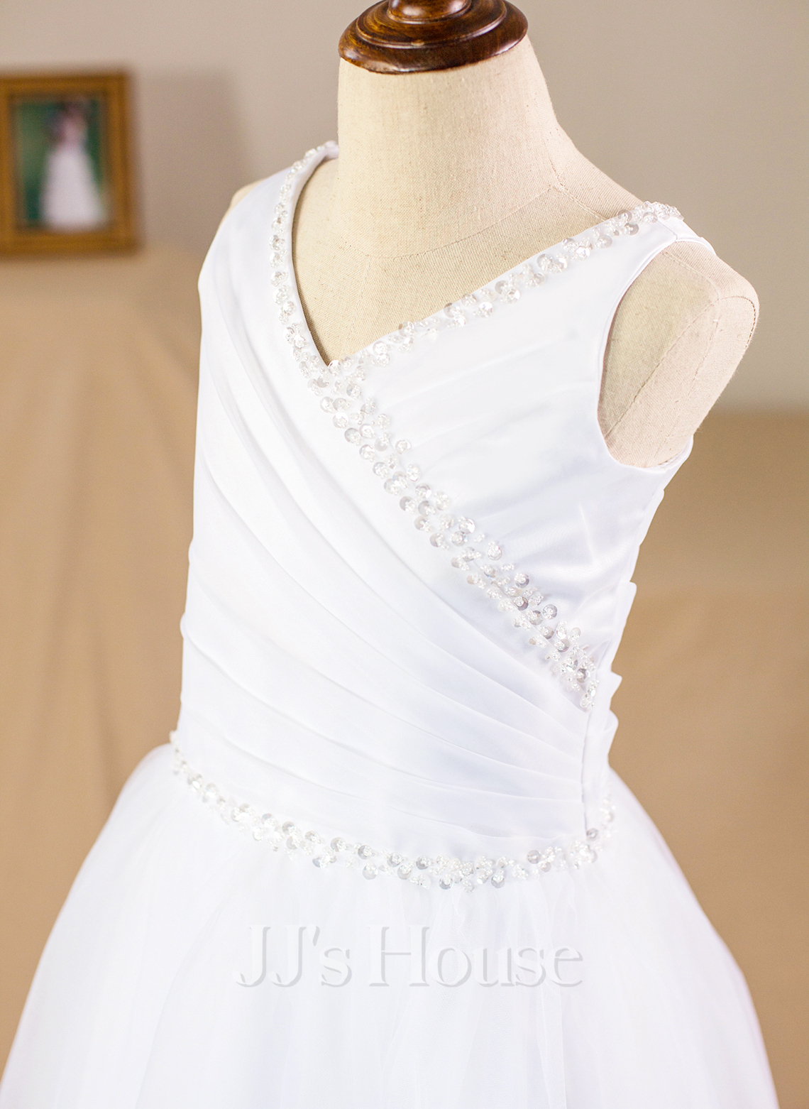 Princess Floor Length Flower Girl Dress Birthday Snow White Girls Cute Prom Dress Polyester / Cotton Blend with Bow(s) Elegant Fit 3-16 Years main image 0
