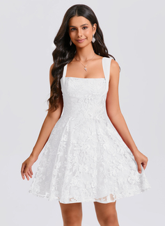 Square Sequins Lace Dress