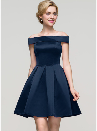 dresses homecoming jjshouse shoulder dress short mini cocktail satin line princess prom occasion special navy tight dark jj loading formal