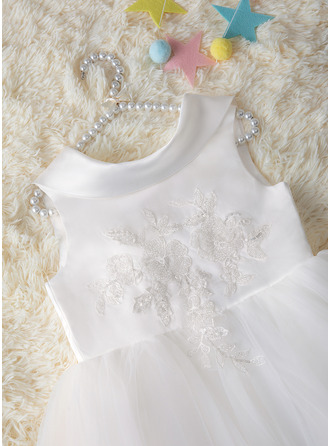 girlhomeshops-Floral long satin ball gown with floor-length train gh6158 main image 1