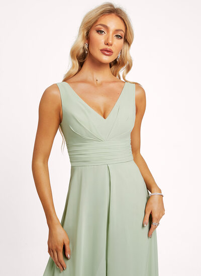 light pink satin bridesmaid dresses Sadie Spaghetti Strap Fitted Bridesmaid Dress main image 1