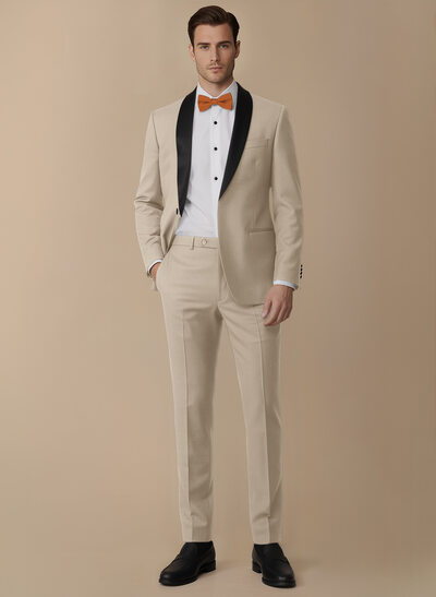 Wrinkle Resistant Stretch Men's Wedding Tuxedos 2 Piece 
