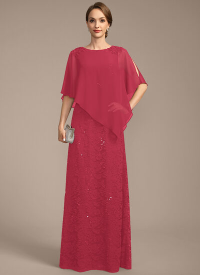 Sheath/Column Sequins Lace Dress