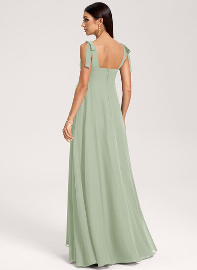 blue dress for baby girl Dusty Sage V-Neck Maternity Bridesmaid Dress with Flared Sleeves – Modsele main image 1