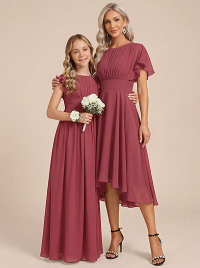 Chiffon Junior Bridesmaid Dresses | JJ's House Chiffon Junior Bridesmaid Dresses | JJ's House