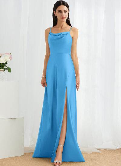 pink maxi bridesmaid dresses Shop Addison Dress (Ocean Blue) main image 0