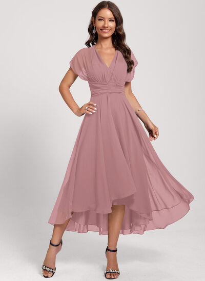 mauve cocktail dress Portia and Scarlett PS25703 Homecoming Short Cocktail A Line Dress main image 1