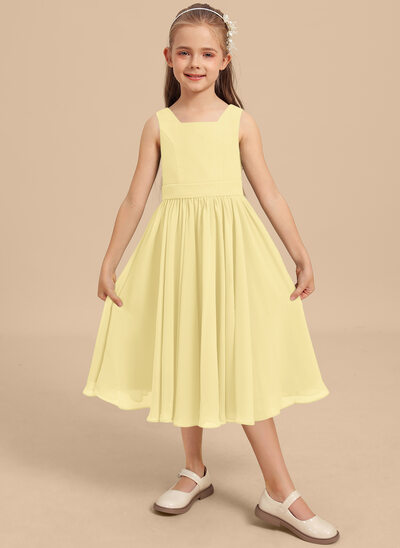 Kleid in A-Linie aus Chiffon