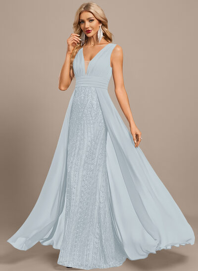 blue dress summer dress The Nantucket - Smocked Maxi Oyster Dress main image 0