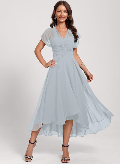 ice blue wrap dress Ivy Satin Tie-Waist Dress Ice Blue