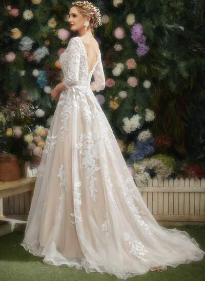 sachin and babi light blue dress Champagne Short Wedding Dress with 3D Floral Appliques & Corset Bodice main image 1