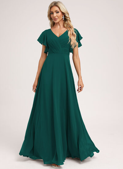 emerald green dress bridesmaid Wedtrend Women Wedding Party Dress Dark Green A Line One Shoulder Long  Satin Bridesmaid Dress with Split Front – WEDTREND main image 0
