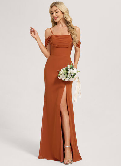 sheath bridesmaid dress Square Neck Simple A Line Half Sleeves Velvet Bridesmaid Dresses