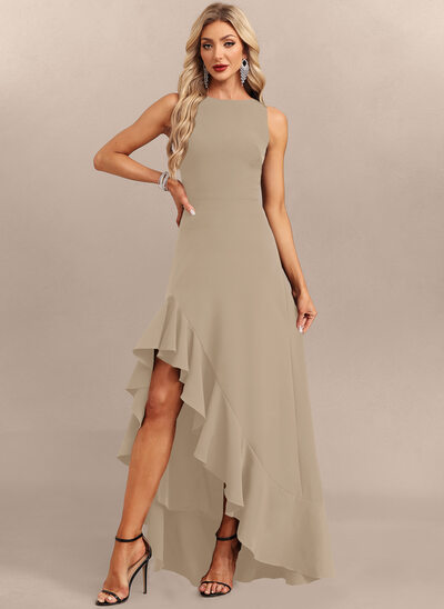 Kjole Maxi i Stretch crepe