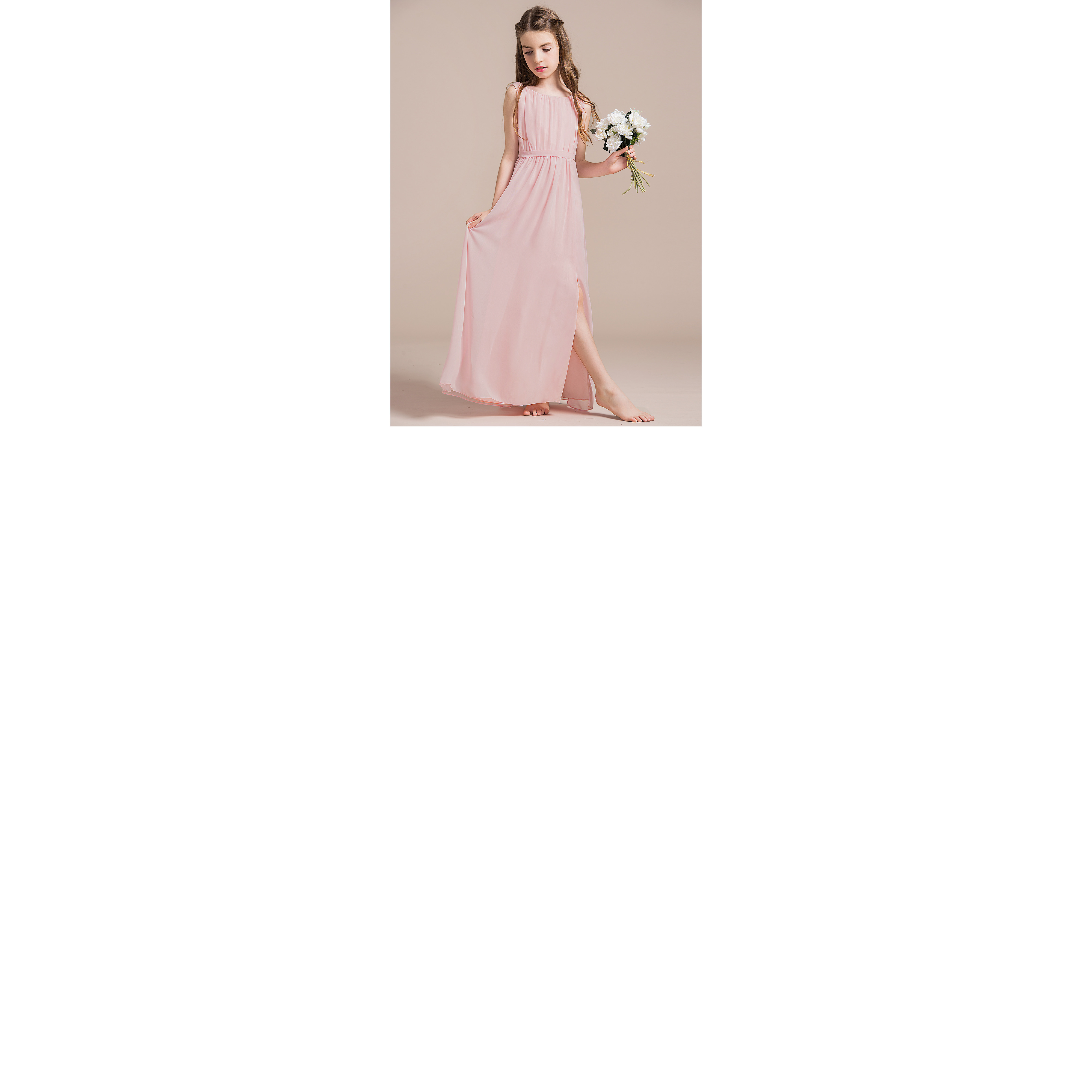 j crew pink bridesmaid dress Elegant Side Slit Mermaid One-Shoulder Pleats Stretchy Jersey Long Formal  Bridesmaid Dresses main image 1