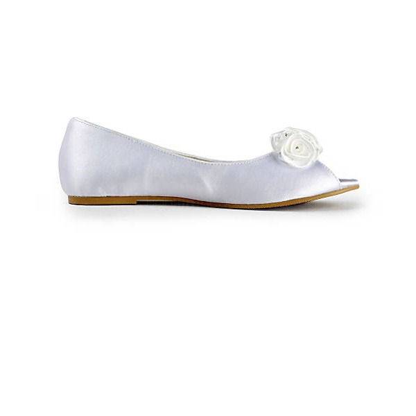 Women's Ankle Strap Flower Peep Toe Silk Satin With Chunky Heel Party Shoes